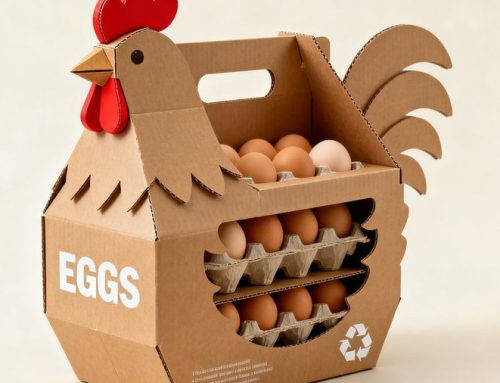 Pasen met golfkarton